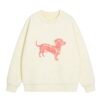 Retro Oil Painting Puppy Sweatshirt — Apricot