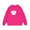 Apple Polka Dot Print Sweatshirt – Rose Pink