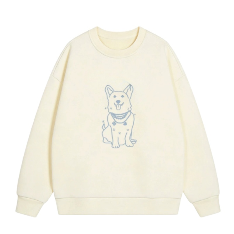 Chic Hip-Hop Puppy Sweatshirt — Apricot