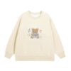 Cute Little Bear Print Comfortable Sweatshirt — Apricot