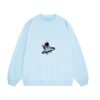 Fun Doodle Print Sweatshirt – Blue