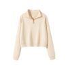 Polo Collar Sweatshirt